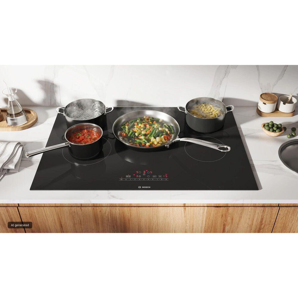 Bosch 800 Series 30" Electric Cooktop without Frame in Black, , large