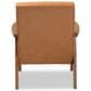 Baxton Studio Nikko Lounge Chair in Tan, , large