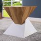 Furniture of America Sweeney End Table in White and Natural Tone, , large