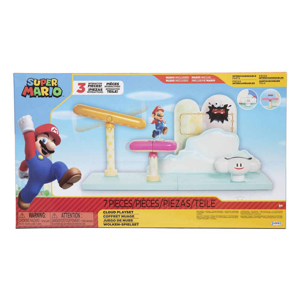 Jakks Pacific Super Mario 2.5" Cloud Playset, , large