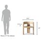 Jennifer Taylor Home Soren Arm Dining Chair in Heritage Light Natural Brown, , large