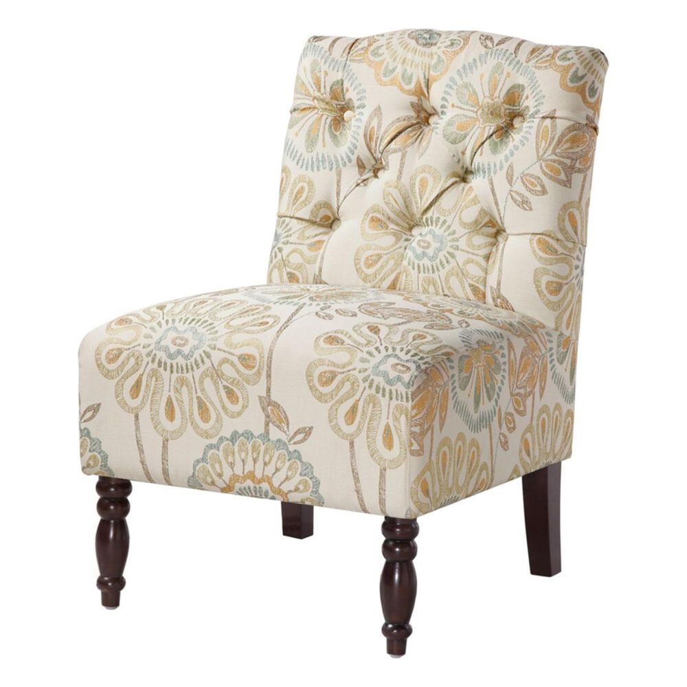Hampton Park Madison Park Tufted Armless Chair in Multi, , large
