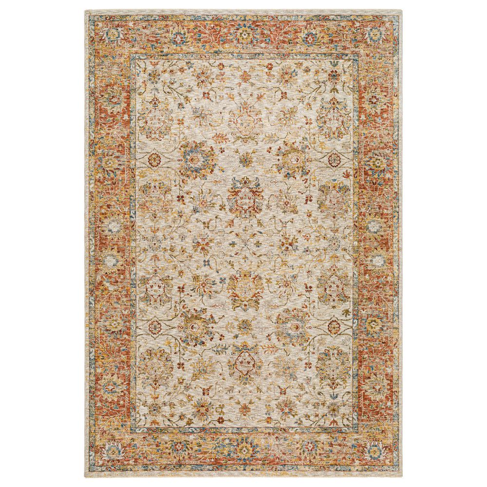 Surya Mona Lisa 10" x 14" Light Sage, Tan, Mustard, Brick Red, Burgundy, Olive and Dark Blue Area Rug, , large