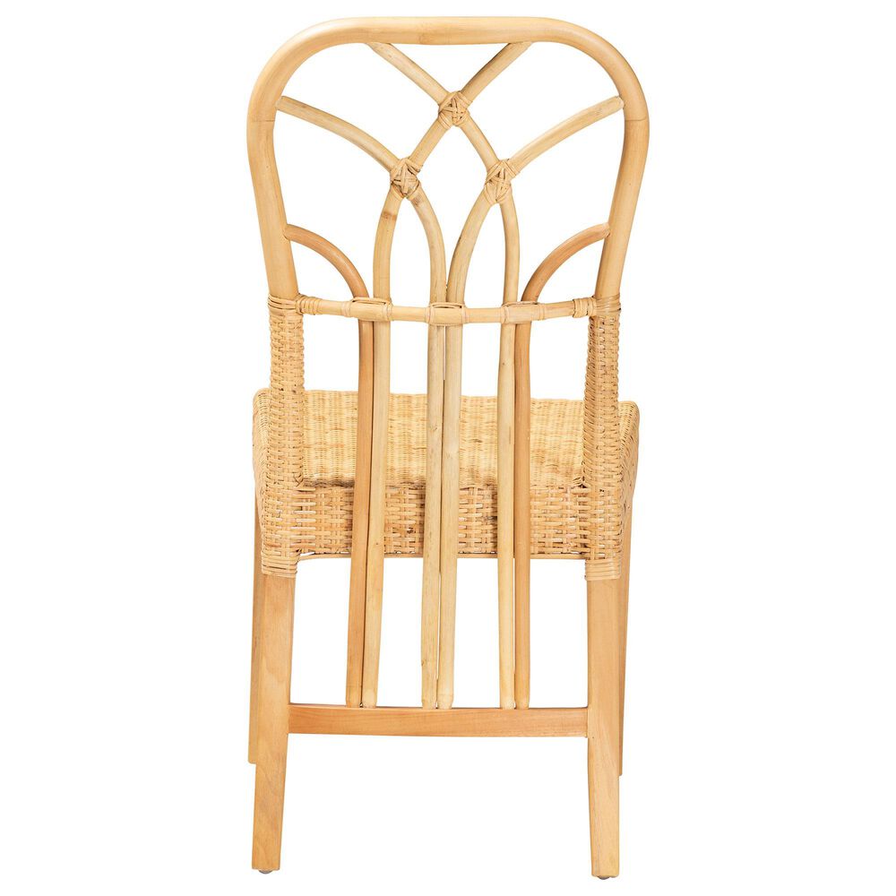 Baxton Studio Monaco Side Chair in Natural Brown and Oak Brown, , large