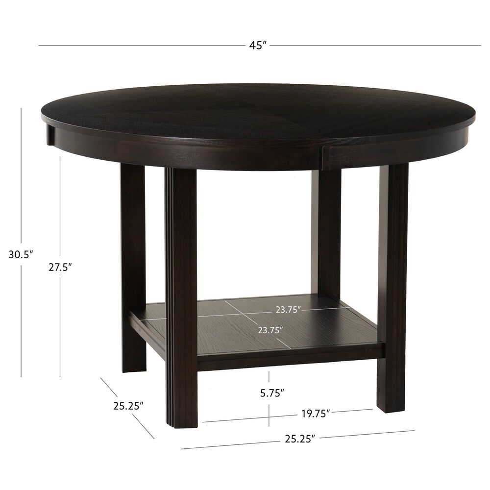 Linon Home Decor Ingrid Dining Table in Rich Espresso - Table Only, , large