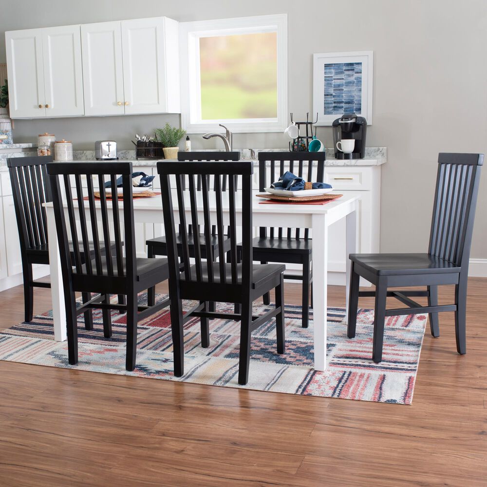 Linon Home Decor Percival Side Chair in Matte Black (Set of 2), , large