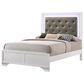 Crown Mark Lyssa Full Bed with Nightstand in White, , large