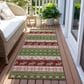 Dalyn Rug Company Wonderland WN26 2"3" x 7"6" Green Indoor/Outdoor Runner, , large
