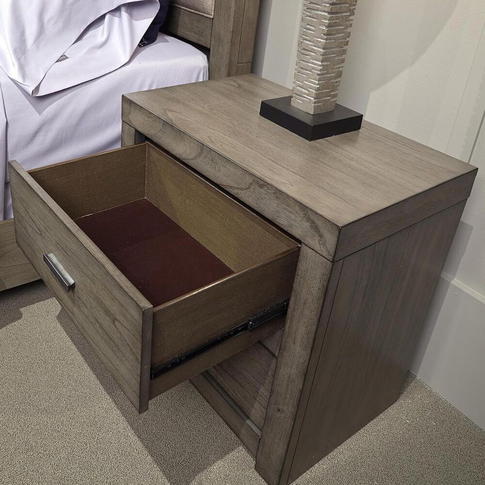 Riva Ridge Modern Loft 4-Piece Queen Bedroom Set in Greystone, , large