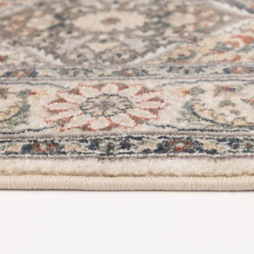 Central Oriental Montville Noriani 5&#39; x 7&#39;3&quot; Alabaster and Multicolor Area Rug, , large