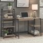 Signature Design by Ashley Soho Home Office Desk and Shelf in Brown and Black, , large