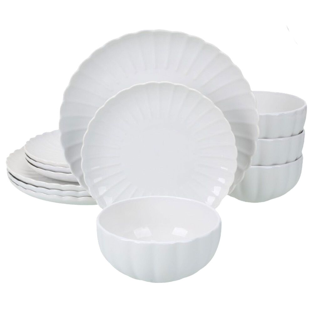 BIA Cordon Bleu Petal 12-Piece Dinnerware Set in White, , large