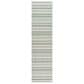 Surya Eagean EAG-2422 Grass Green, Ivory, Dark Green and Seafoam 2"7" x 12" Indoor/Outdoor Runner, , large