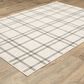 ROW by Oriental Weavers Hunter Plaid Beige and Black 6"7" x 9"6" Area Rug, , large