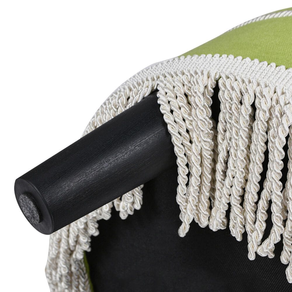 Jennifer Taylor Home Yolanda Standard Ottoman in Bright Chartreuse and Ivory, , large