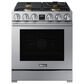 Dacor 30" Professional Dual Fuel Range in Silver Stainless Steel, , large