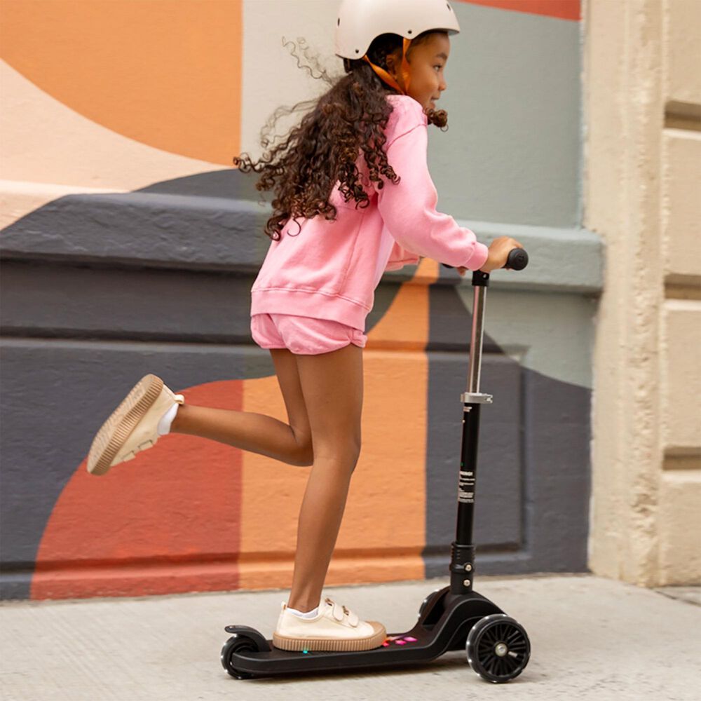 TruRide Amber Light-Up Kick Scooter in Black, , large