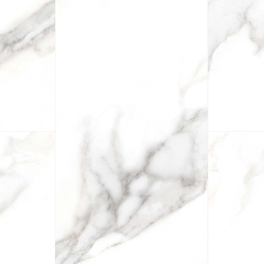 Tarkett ProGen Calacatta Marble Pearl 12" x 24" Luxury Vinyl Tile, , large