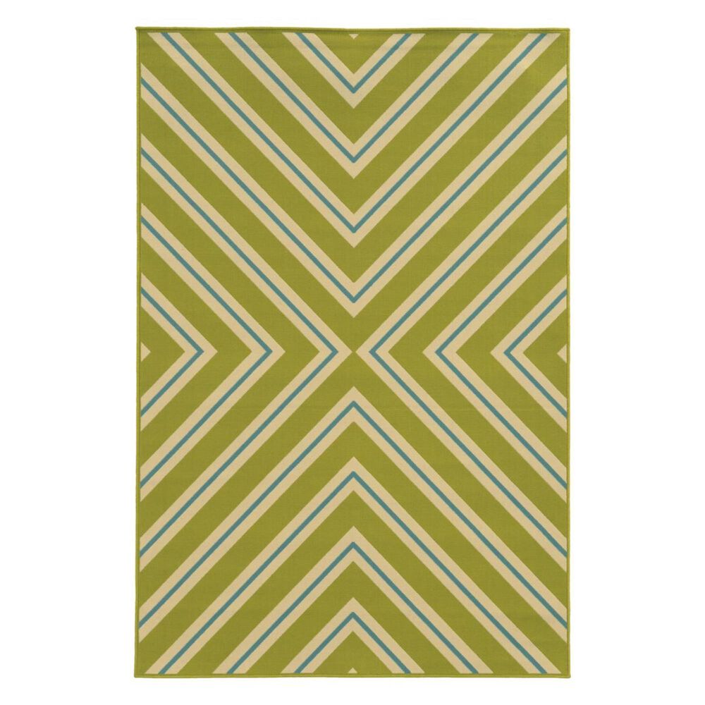 Oriental Weavers Riviera 4589M 5"3" x 7"6" Green Area Rug, , large