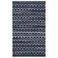 Safavieh Montauk 4" x 6" Turquoise, Navy Blue and Black Area Rug, , large