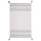 Safavieh Montauk MTK214F 4" x 6" Grey and Ivory Area Rug, , large
