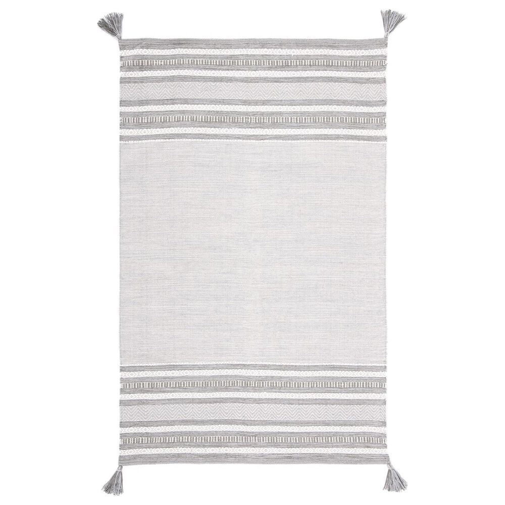 Safavieh Montauk MTK214F 4" x 6" Grey and Ivory Area Rug, , large
