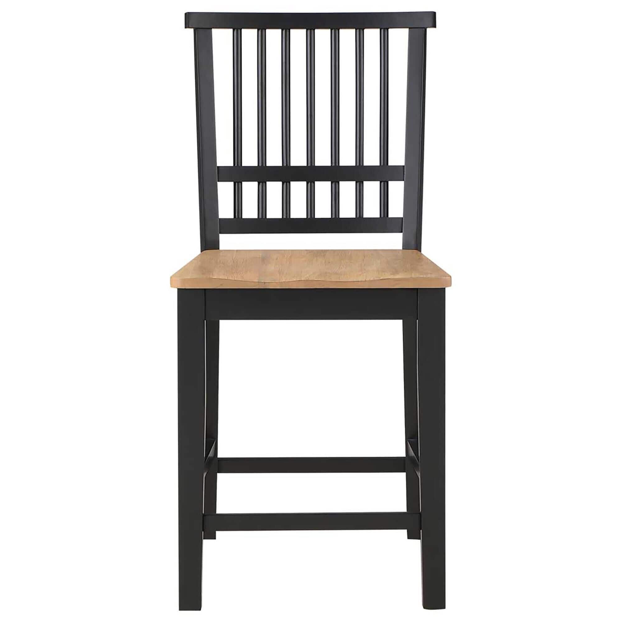 Steve Silver Magnolia Counter Chair in Ebony and Natural NFM