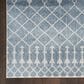Nourison Astra Machine Washable 2"2" x 10" Blue Runner, , large