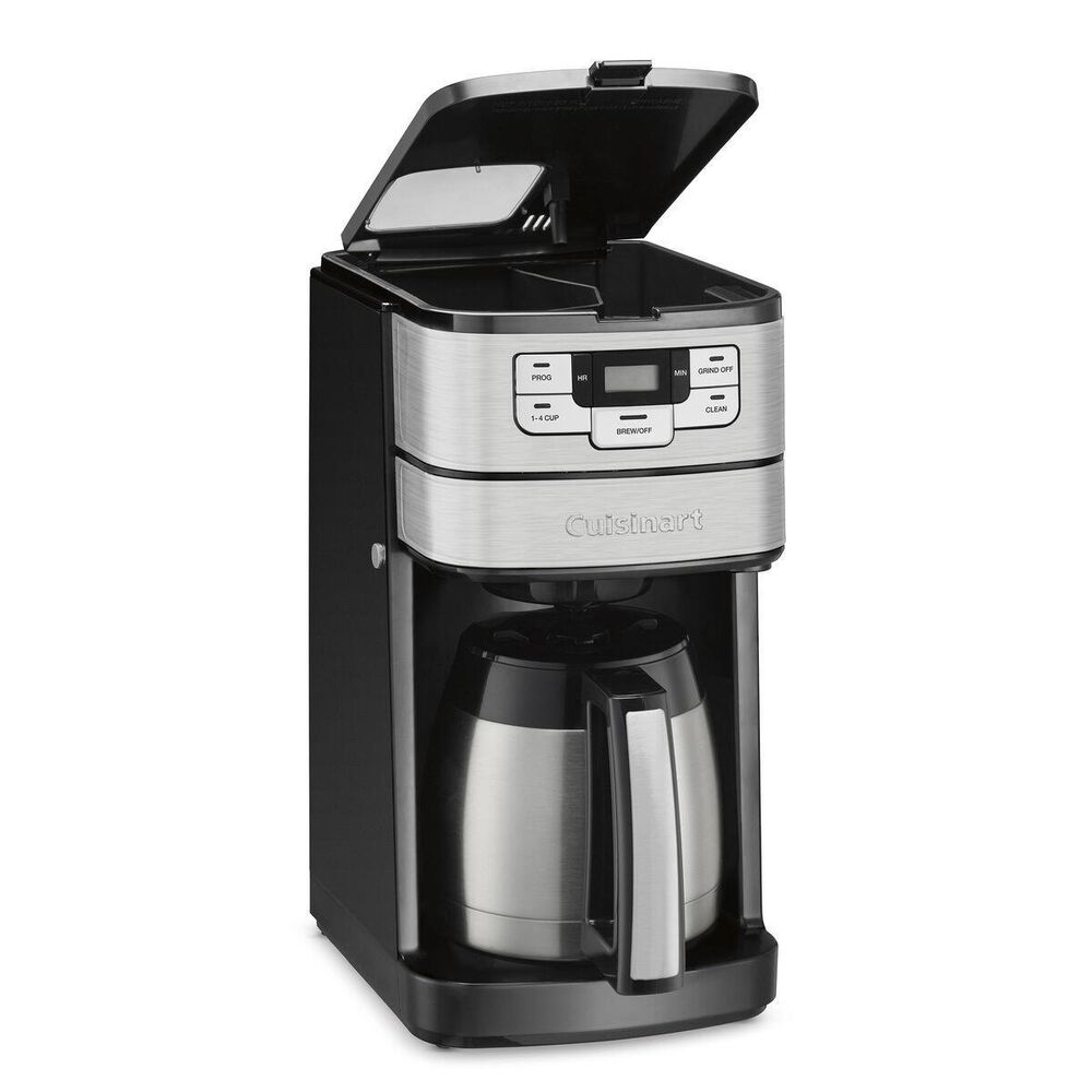 Cuisinart Automatic Grind and Brew 10 Cup Coffee Maker in Black Stainless, , large