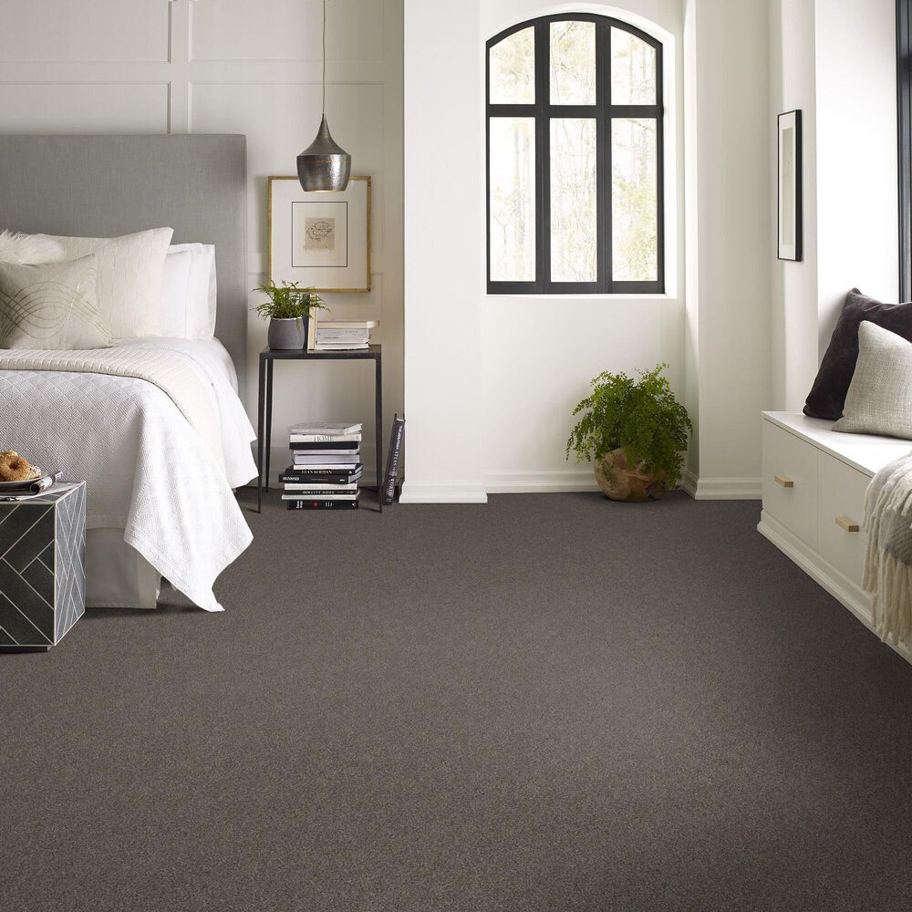 Shaw Aurora Sky Carpet in Woodcliff Brown, , large