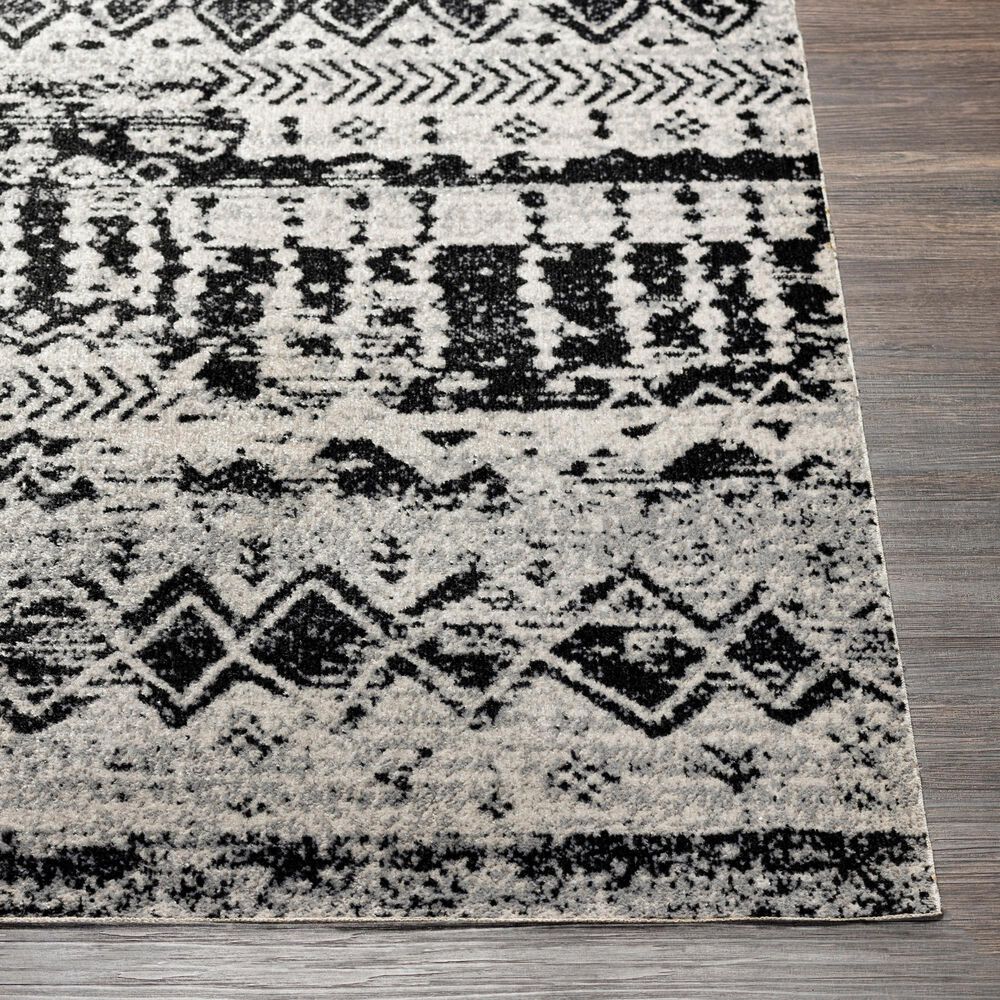 Surya Lavadora Southwestern 9&#39;3&quot; x 12&#39; Black, Gray and Light Gray Area Rug, , large