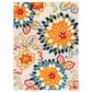 Safavieh Cabana 5"3" x 7"7" Ivory and Orange Area Performance Rug, , large
