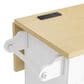HOMLUX Farmhouse Kitchen Island with Drop Leaf and 2 Stools in White, Natural, Black and Rustic Brown, , large