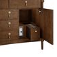 James Martin Kinnsden 48" Single Bathroom Vanity in Sable Oak with 3 cm Victorian Silver Silestone Top, Rectangular Sink and FreePower Wireless Charger, , large