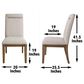 Steve Silver Garland Parsons Chair in Toffee, , large