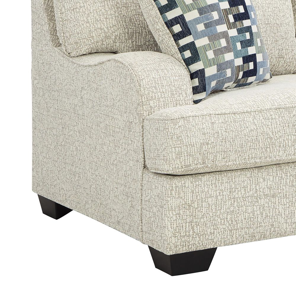 Ashley Valerano Stationary Loveseat in Parchment, , large