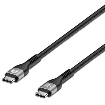 Manhattan 7" Braided USB-C Charging Cable in Black, , large