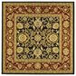 Safavieh Lyndhurst 5"3" Square Black and Red Area Rug, , large