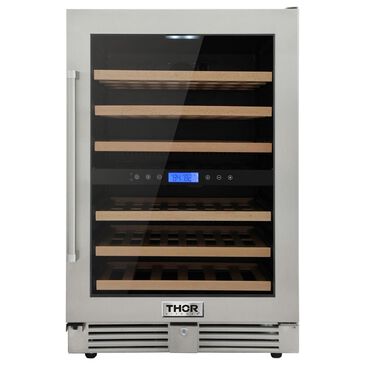 Thor Kitchen 24" Dual Zone Indoor/Outdoor Wine Cooler in Stainless Steel, , large