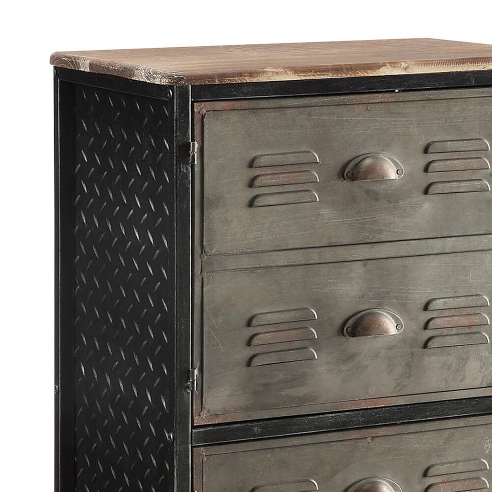 4D Concepts Locker Bookcase in Natural, Black and Grey, , large