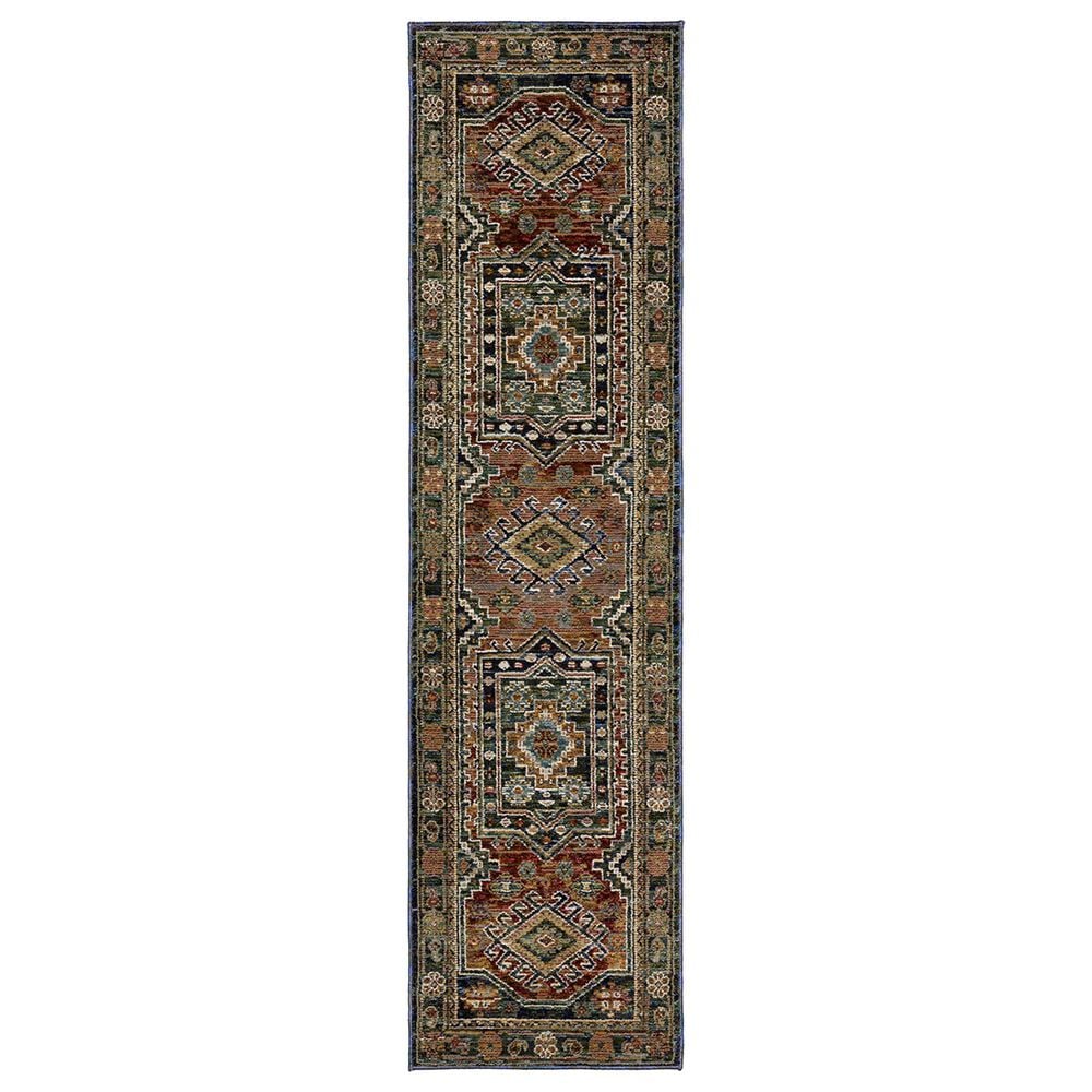 Oriental Weavers Andorra 2"6" x 12" Blue and Multicolor Runner, , large