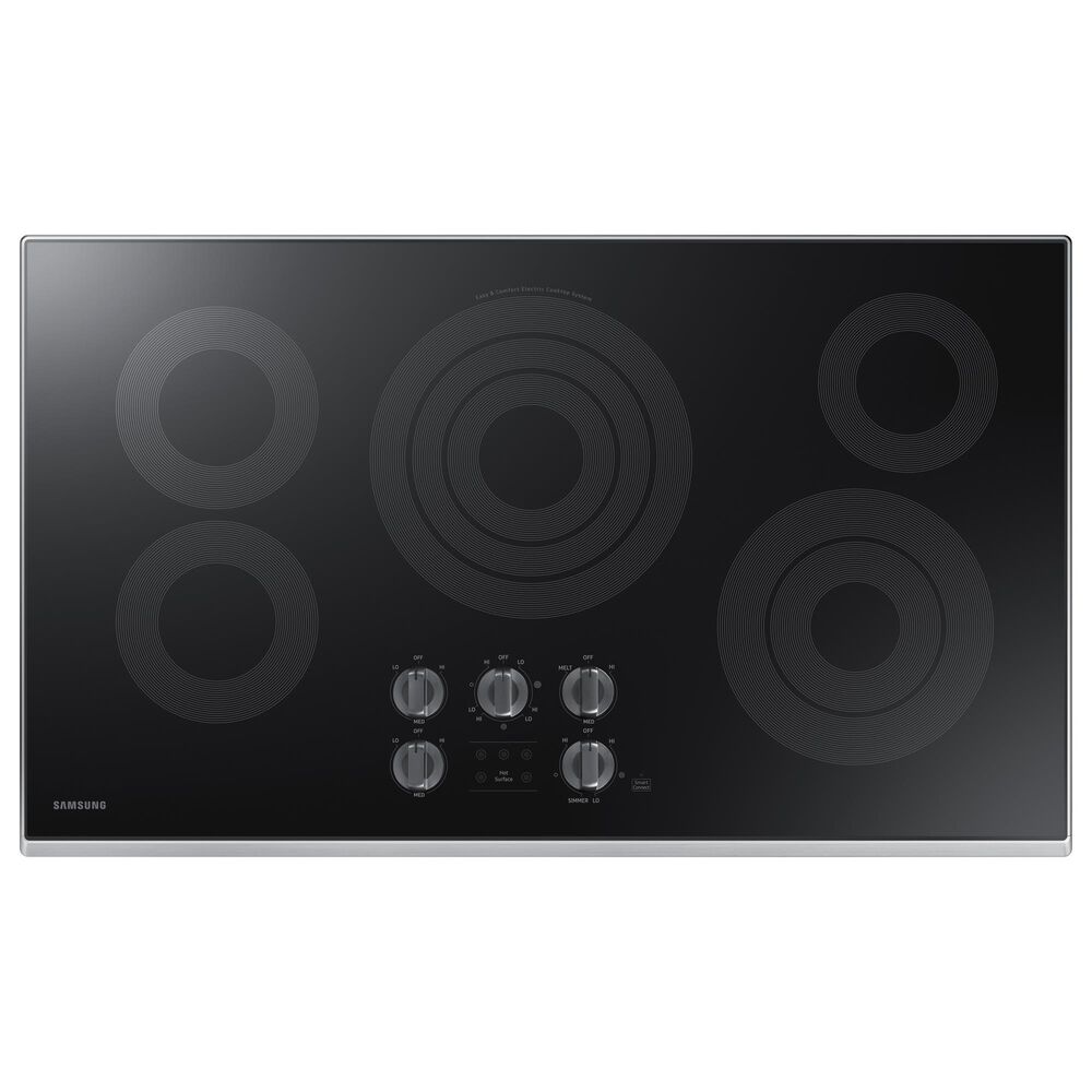 Samsung 2-Piece Kitchen Package with 30&quot; Single Electric Smart Wall Oven and Cooktop in Stainless Steel, , large