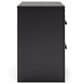 Ashley Broachmyn 2 Drawer Nightstand in Rustic Gray and Matte Black, , large