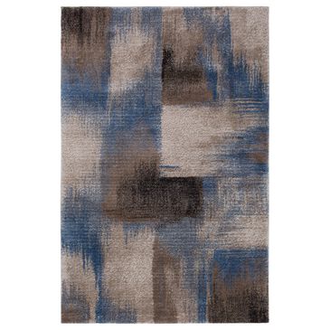 Central Oriental Structures Torrent Flame 5" x 7"6" Brown and Blue Area Rug, , large