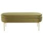 Lumisource Chloe Storage Bench in Green/Gold, , large