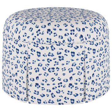 Skyline Furniture Ely Ottoman in Brush Cheetah Blue, , large