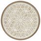 Hampton Park Leah 27" Round Medallion Wall Decor in Natural and White, , large