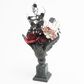 The Gerson Company 20"H Resin Halloween Owl with Floral Arrangement in Black, , large