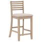 Linon Home Decor Torino Ladder Back Counter Stool in Grey Wash, , large