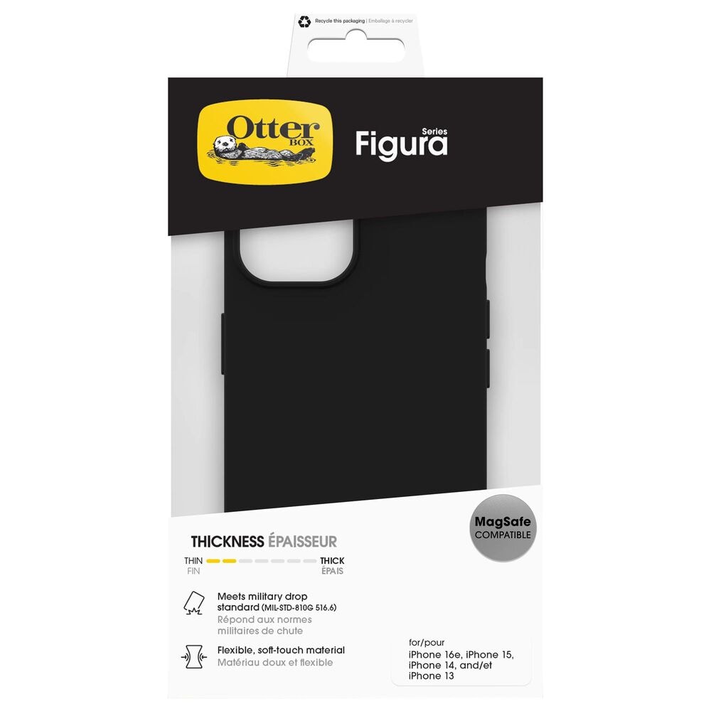 OtterBox Figura Case for iPhone 13, 14, 15, 16, 17e in Black, , large